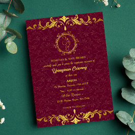 Invitación Ceremonia de Janeu en Upanayanam, alias Hindu Holy