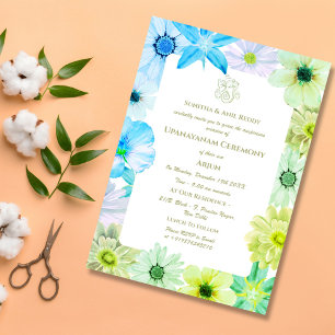 Invitación Ceremonia de Janeu en Upanayanam, alias Hindu Holy