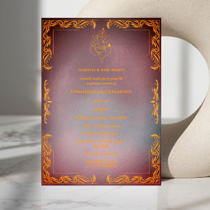 Invitación Ceremonia de Janeu en Upanayanam, alias Hindu Holy