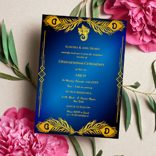 Invitación Ceremonia de Janeu en Upanayanam, alias Hindu Holy