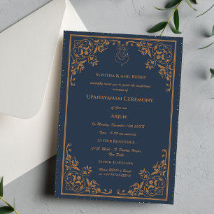 Invitación Ceremonia de Janeu en Upanayanam, alias Hindu Holy