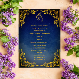 Invitación Ceremonia de Janeu en Upanayanam, alias Hindu Holy