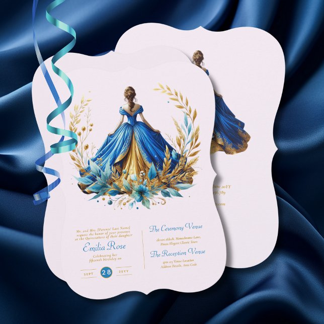 Invitación Ceremonia de la ceremonia de la vestimenta de la Q (Subido por el creador)