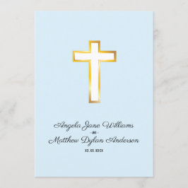 Invitación Ceremonia de la Iglesia religiosa de la Cruz de Or