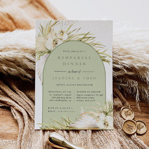 Invitación Ceremonia de los trópicos de Vintage Ensayo de cen
