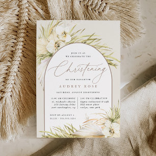 Invitación Ceremonia de Navidad de los Trópicos Vintage y Fie