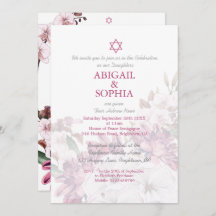 Ceremonia de nombres florales para Chicas gemelos 