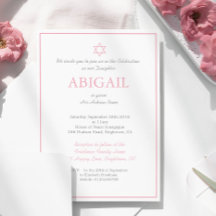 Ceremonia de Nomenclatura de Niñas Bebés Judía Heb