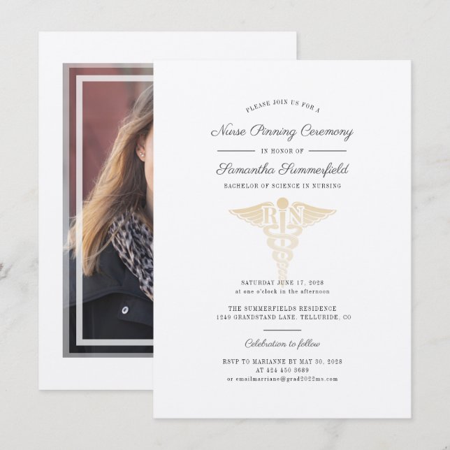 Invitación Ceremonia de posgrado 2025 (Anverso / Reverso)