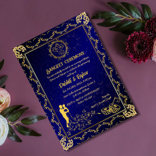 Invitación Ceremonia de pre-Boda india Sangeet