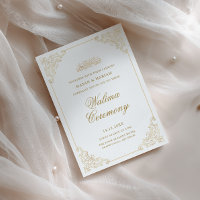 Ceremonia de Walima con letra Script Estilosa Barr
