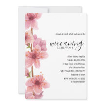 Ceremonia de Wiccaning para bebé con flores rosada