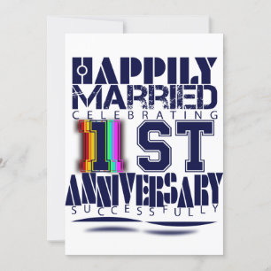 Invitación ceremonia del 1er aniversario de bodas