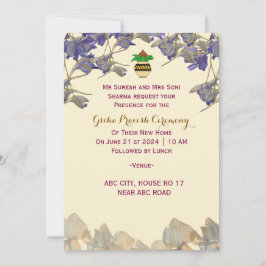 Invitación Ceremonia Griha Pravesh