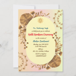 Invitación Ceremonia Haldi Kumkum
