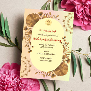 Invitación Ceremonia Haldi Kumkum