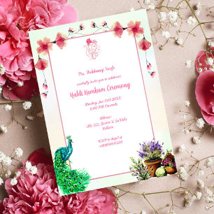 Invitación Ceremonia Haldi Kumkum