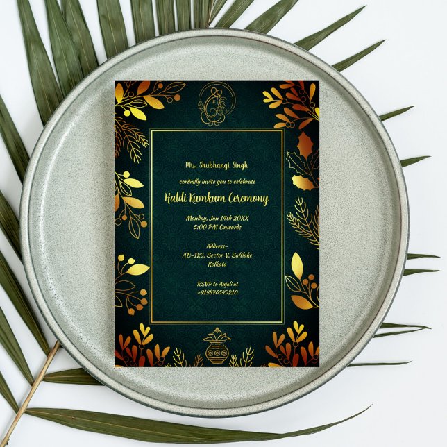 Invitación Ceremonia Haldi Kumkum (Subido por el creador)