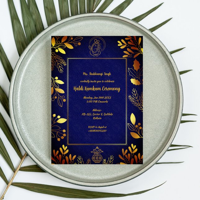 Invitación Ceremonia Haldi Kumkum (Subido por el creador)