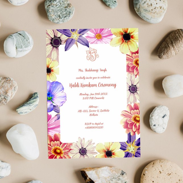 Invitación Ceremonia Haldi Kumkum (Subido por el creador)