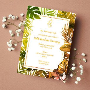 Invitación Ceremonia Haldi Kumkum