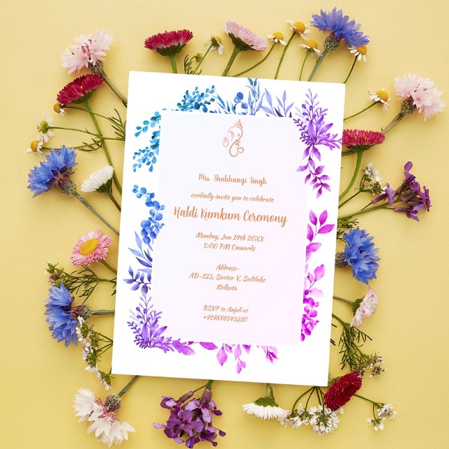 Invitación Ceremonia Haldi Kumkum (Subido por el creador)