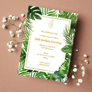 Invitación Ceremonia Haldi Kumkum