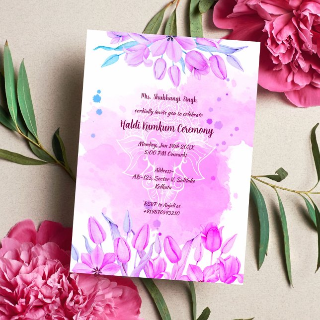Invitación Ceremonia Haldi Kumkum (Subido por el creador)