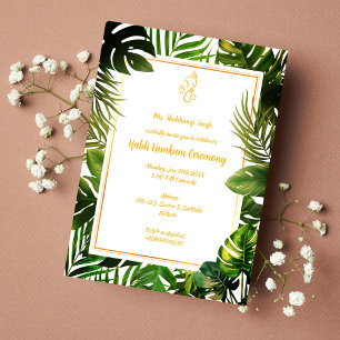 Invitación Ceremonia Haldi Kumkum