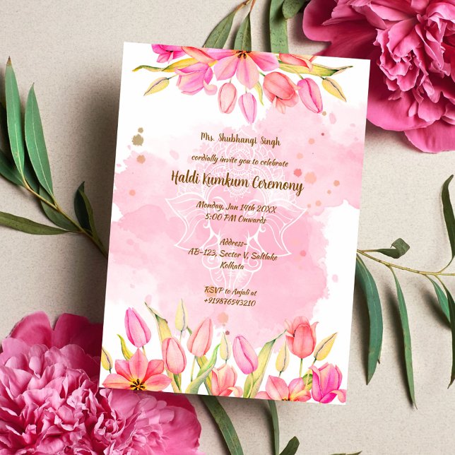 Invitación Ceremonia Haldi Kumkum (Subido por el creador)