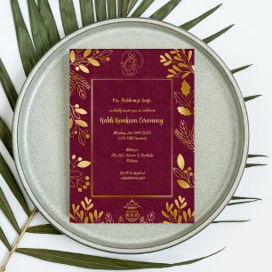 Invitación Ceremonia Haldi Kumkum