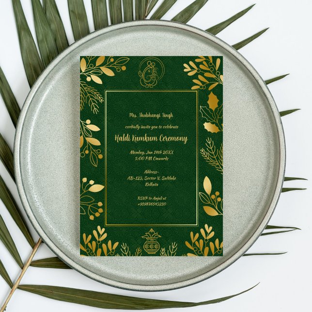 Invitación Ceremonia Haldi Kumkum (Subido por el creador)