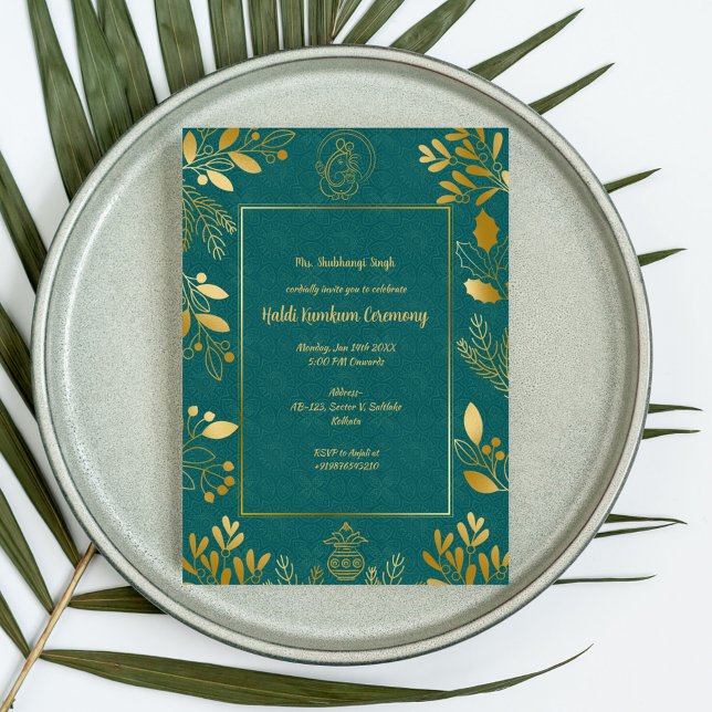 Invitación Ceremonia Haldi Kumkum (Subido por el creador)