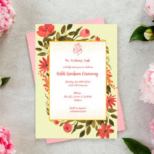 Invitación Ceremonia Haldi Kumkum