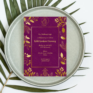 Invitación Ceremonia Haldi Kumkum