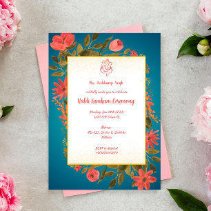 Invitación Ceremonia Haldi Kumkum