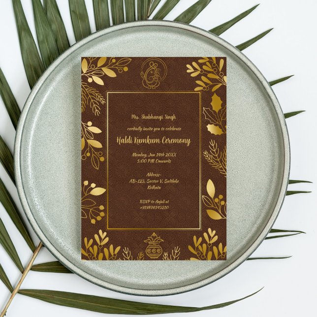 Invitación Ceremonia Haldi Kumkum (Subido por el creador)