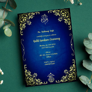 Invitación Ceremonia Haldi Kumkum