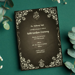 Invitación Ceremonia Haldi Kumkum
