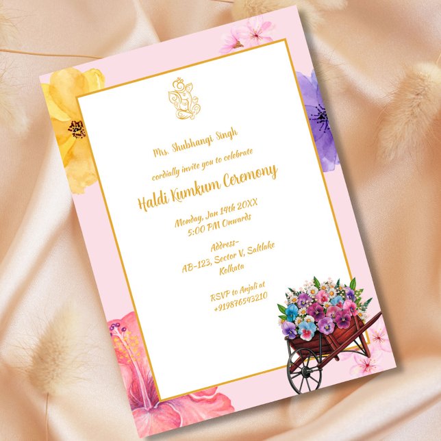 Invitación Ceremonia Haldi Kumkum (Subido por el creador)