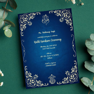 Invitación Ceremonia Haldi Kumkum