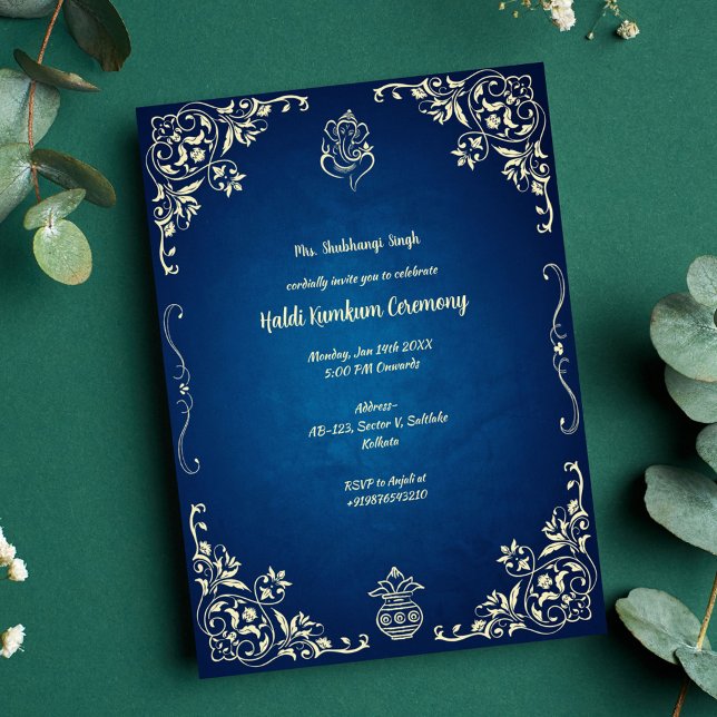 Invitación Ceremonia Haldi Kumkum (Subido por el creador)