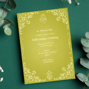 Invitación Ceremonia Haldi Kumkum
