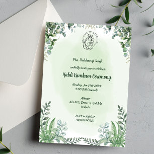 Invitación Ceremonia Haldi Kumkum