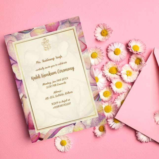 Invitación Ceremonia Haldi Kumkum (Subido por el creador)