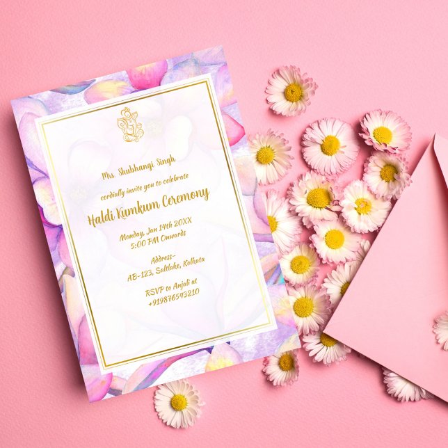 Invitación Ceremonia Haldi Kumkum (Subido por el creador)