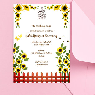 Invitación Ceremonia Haldi Kumkum