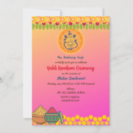 Invitación Ceremonia Haldi Kumkum