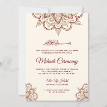 Ceremonia islámica musulmana de Mehndi dorada y bo