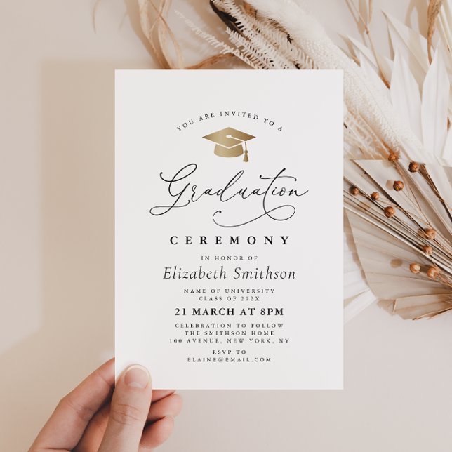 Invitación ceremonia moderna de graduación de guiones de cali (Subido por el creador)